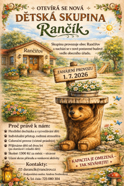 Plakát - dětská skupina Rančík Plakát - dětská skupina Rančík